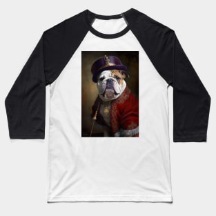 English Bulldog Beefeater Classic Dog Portrait Baseball T-Shirt